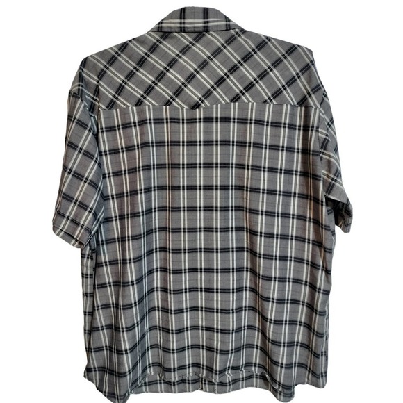 BJ-R Authentic Western shirt snap button front short sleeve long men size 2XL - Picture 5 of 5